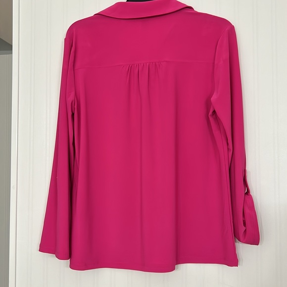 Fuchsia pink Anne Klein top - Picture 5 of 5